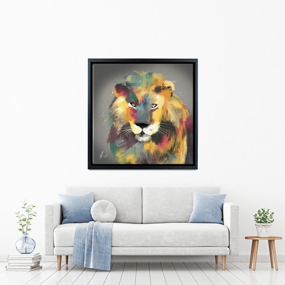 Lion Multi Canvas Print wall art product Aimee Linzi