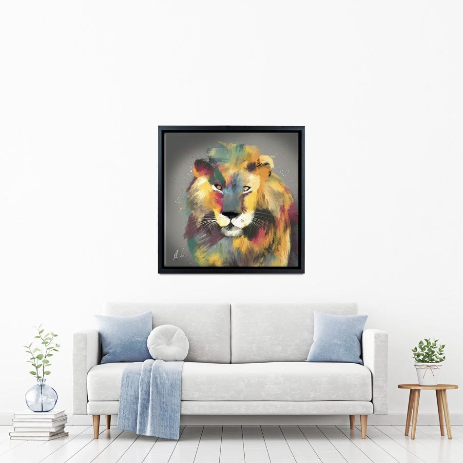 Lion Multi Canvas Print wall art product Aimee Linzi