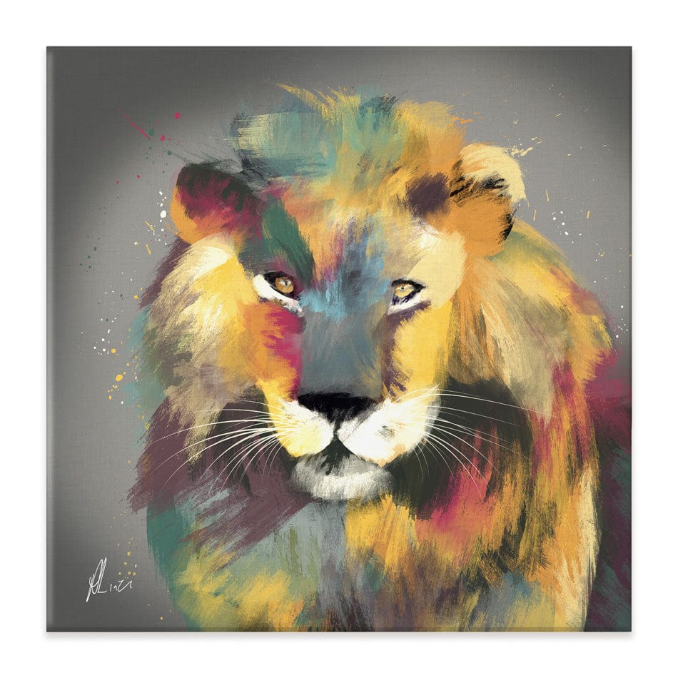 Lion Multi Canvas Print wall art product Aimee Linzi
