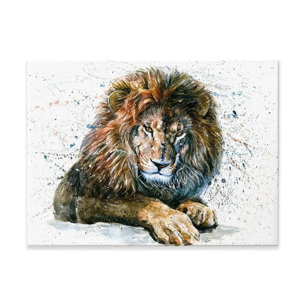 Lion Paint Splash Canvas Print Lion Paint Splash Canvas Print wall art product KOSTART / Shutterstock