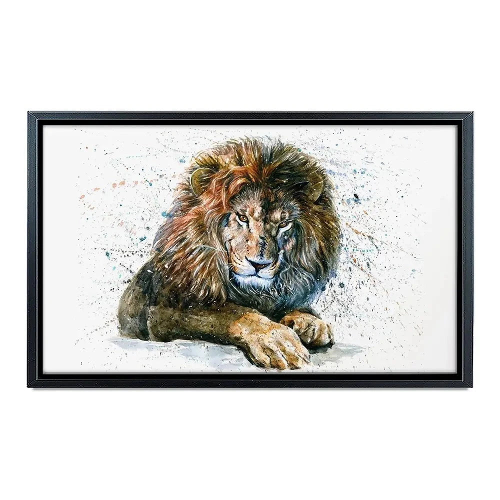 Lion Paint Splash Canvas Print Lion Paint Splash Canvas Print wall art product KOSTART / Shutterstock