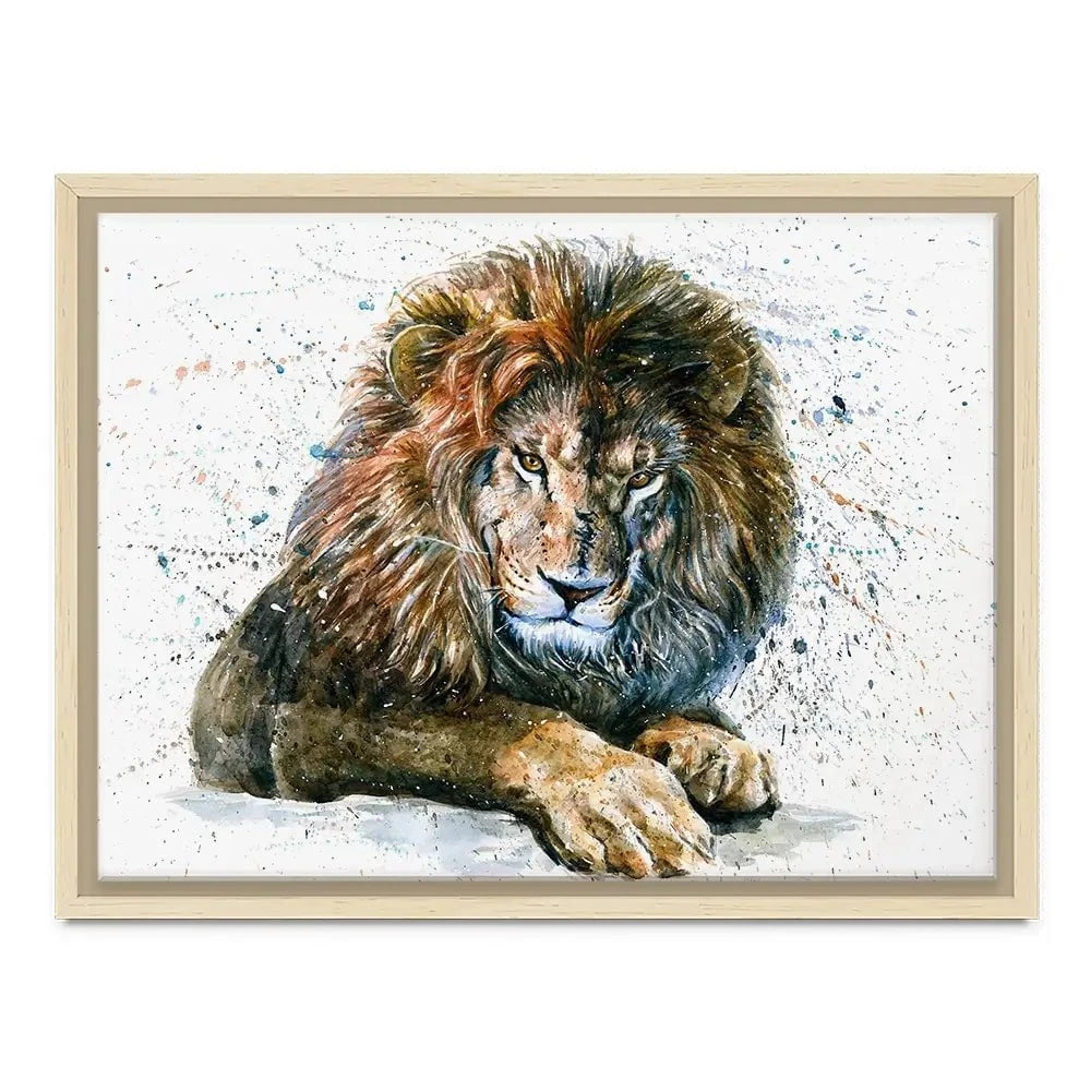 Lion Paint Splash Canvas Print Lion Paint Splash Canvas Print wall art product KOSTART / Shutterstock