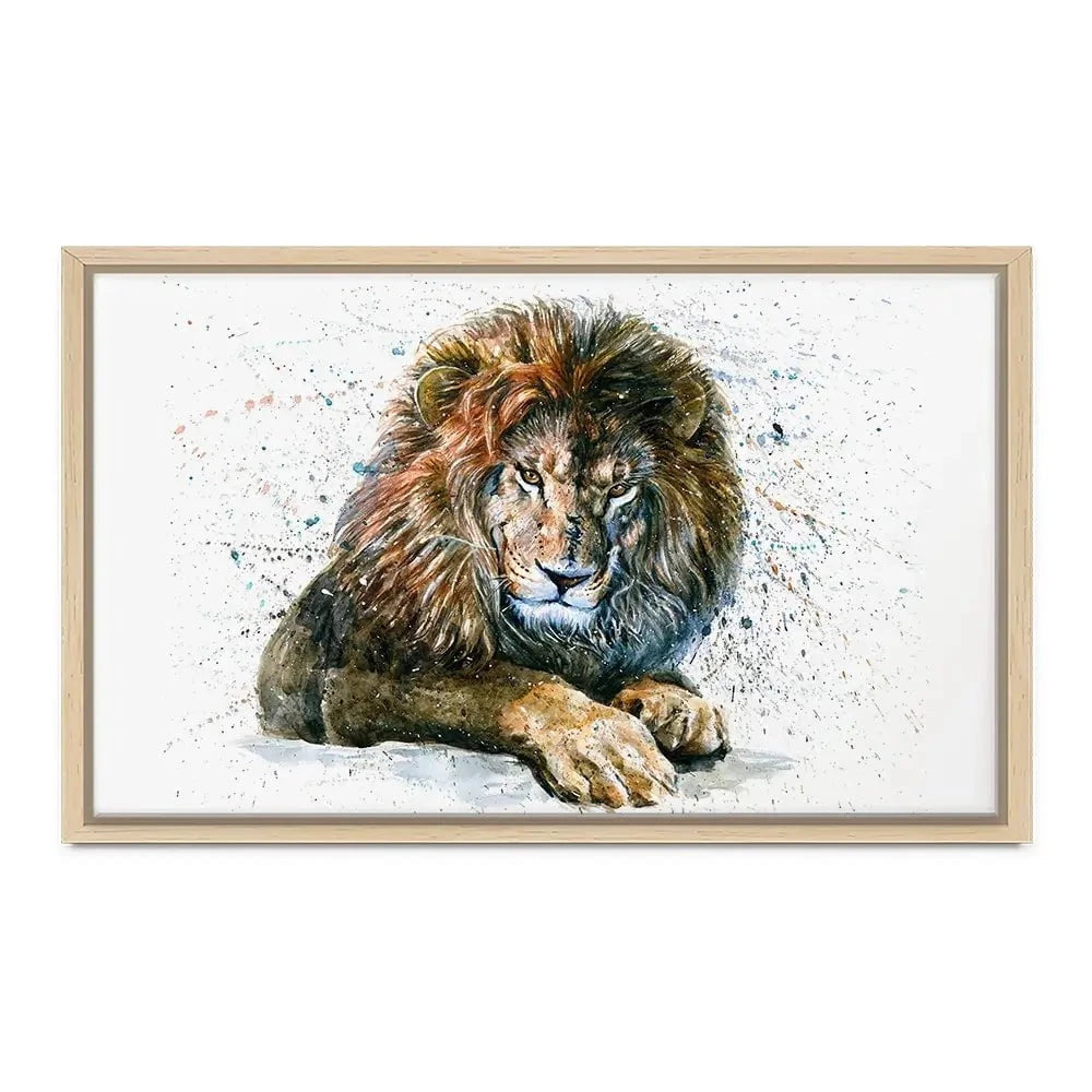 Lion Paint Splash Canvas Print Lion Paint Splash Canvas Print wall art product KOSTART / Shutterstock