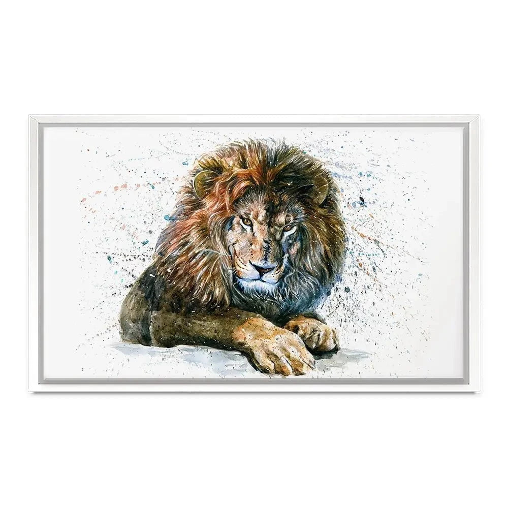 Lion Paint Splash Canvas Print Lion Paint Splash Canvas Print wall art product KOSTART / Shutterstock