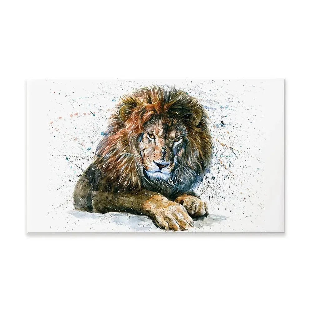 Lion Paint Splash Canvas Print Lion Paint Splash Canvas Print wall art product KOSTART / Shutterstock