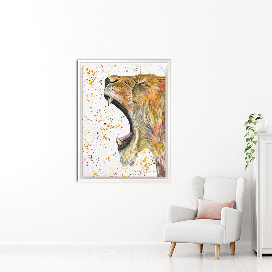 Lioness Reeva Canvas Print wall art product Emma LC Art