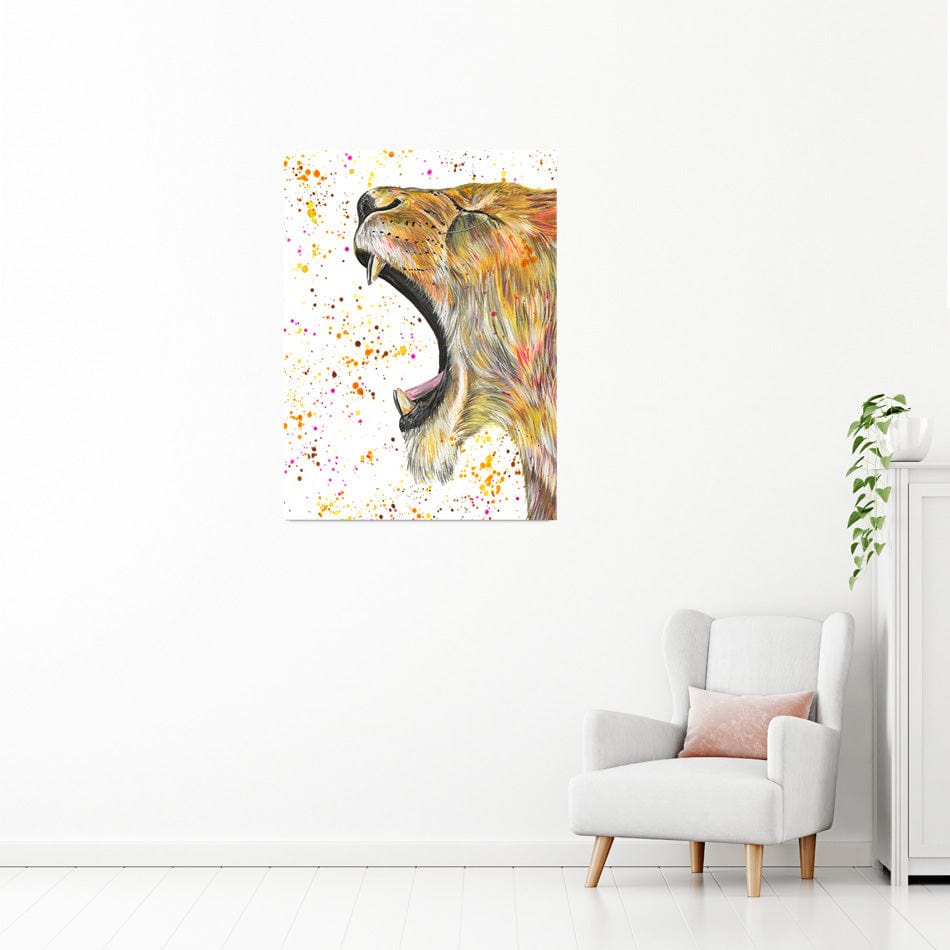 Lioness Reeva Canvas Print wall art product Emma LC Art