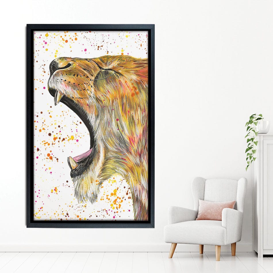Lioness Reeva Canvas Print wall art product Emma LC Art