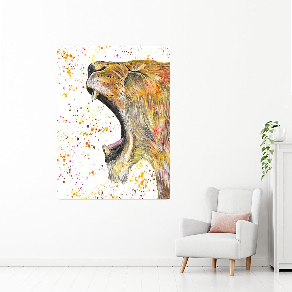 Lioness Reeva Canvas Print wall art product Emma LC Art