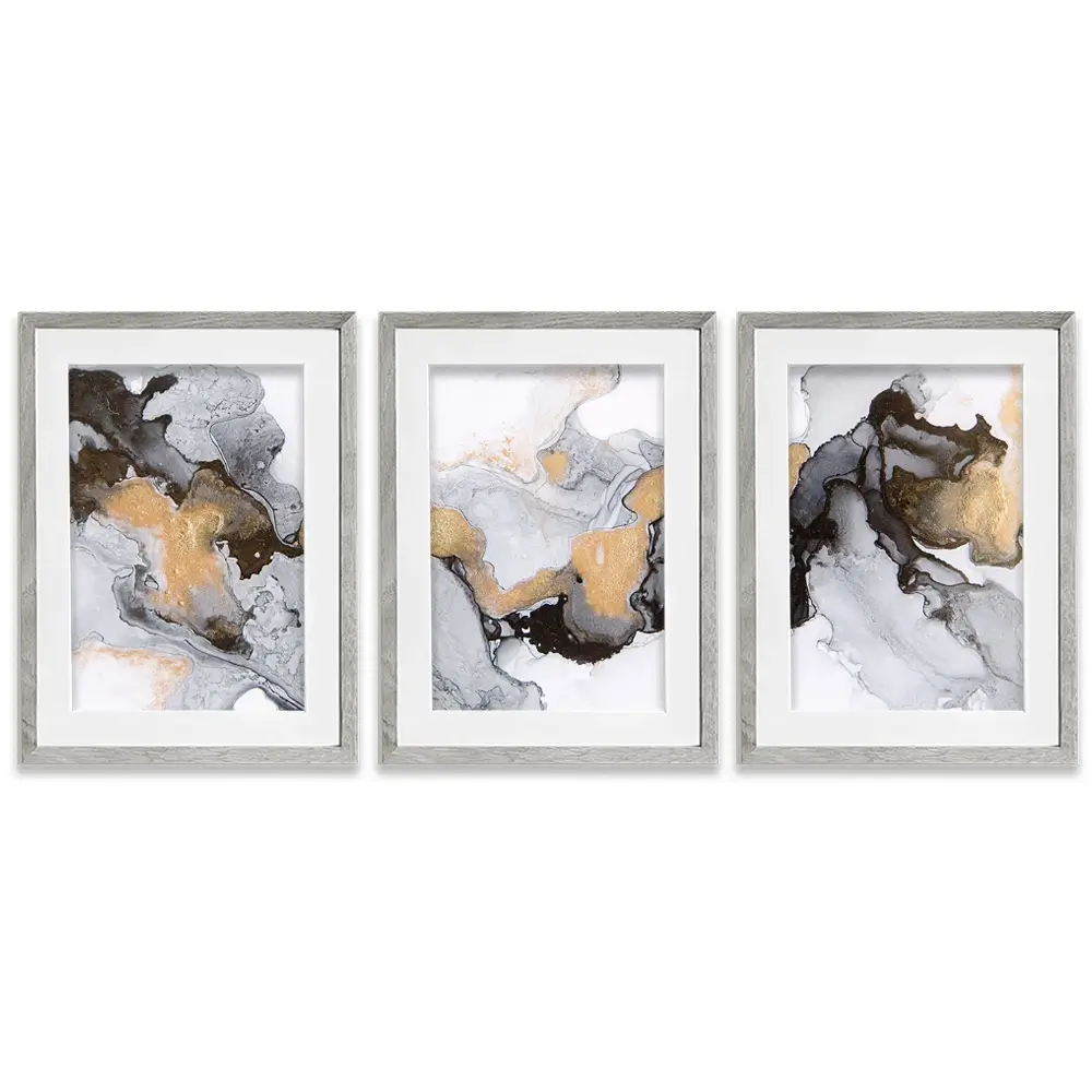 Liquid Luxury Framed Art Print Trio Liquid Luxury Framed Art Print Trio wall art product AlonaPanchenko / Shutterstock
