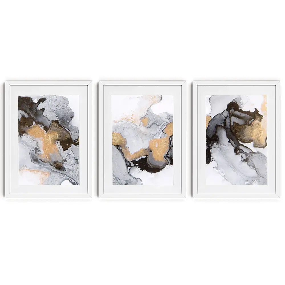 Liquid Luxury Framed Art Print Trio Liquid Luxury Framed Art Print Trio wall art product AlonaPanchenko / Shutterstock