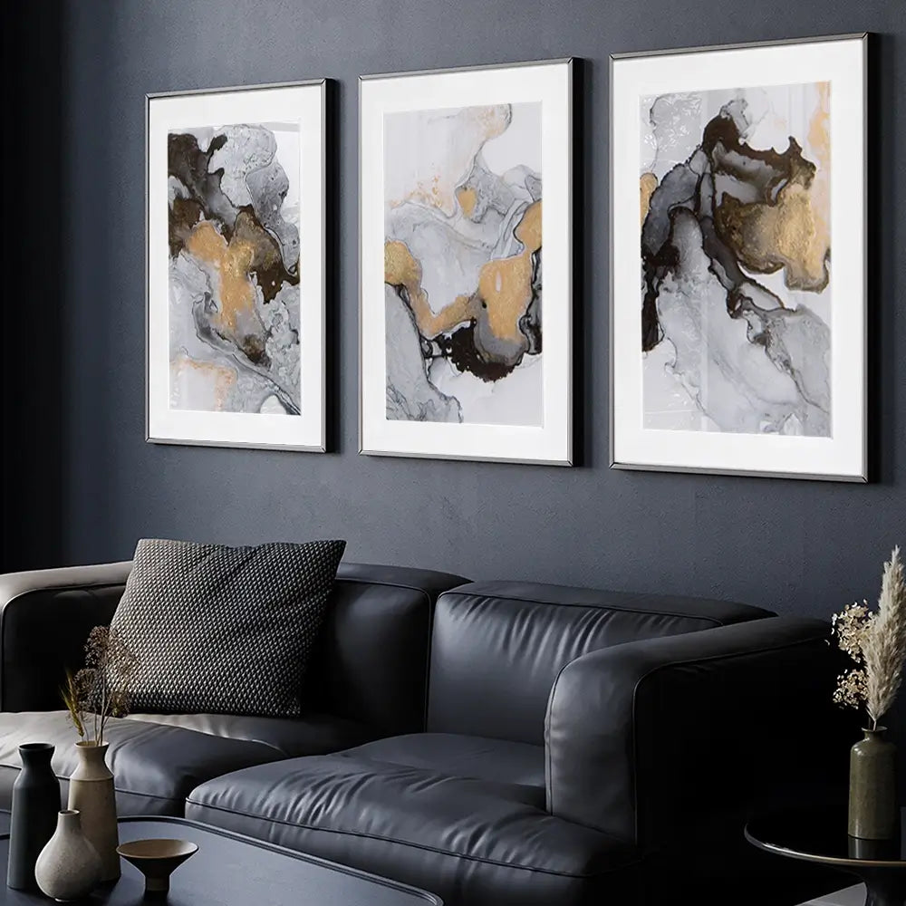 Liquid Luxury Framed Art Print Trio Liquid Luxury Framed Art Print Trio wall art product AlonaPanchenko / Shutterstock