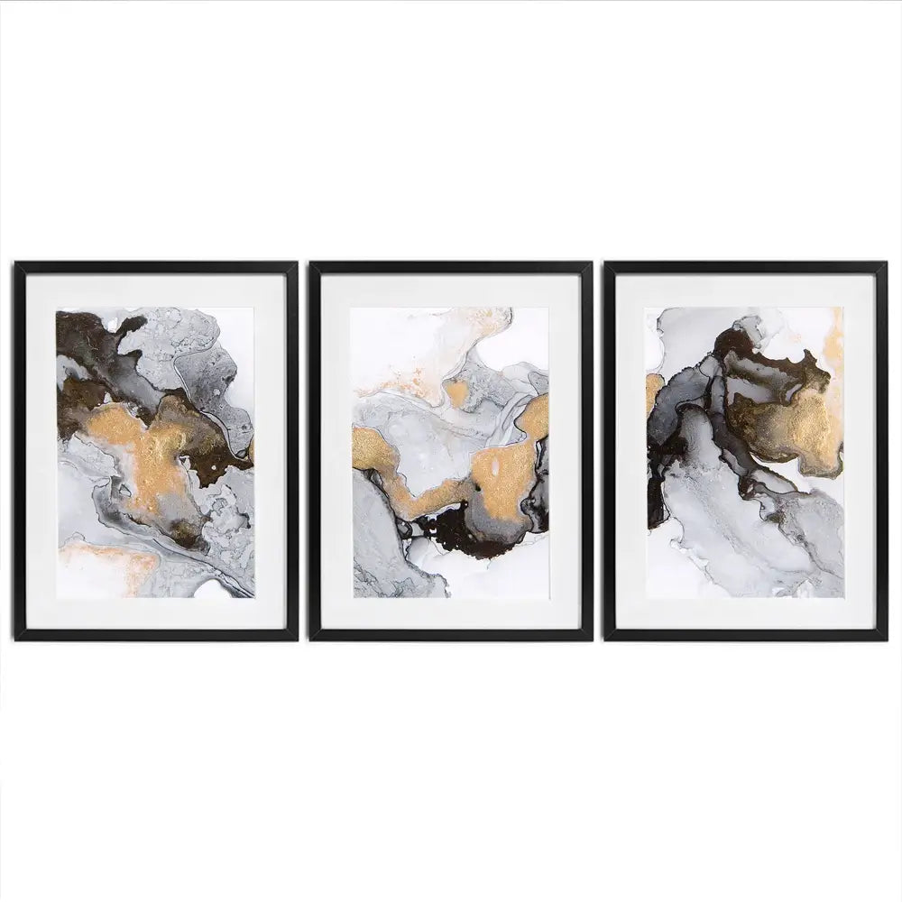 Liquid Luxury Framed Art Print Trio Liquid Luxury Framed Art Print Trio wall art product AlonaPanchenko / Shutterstock