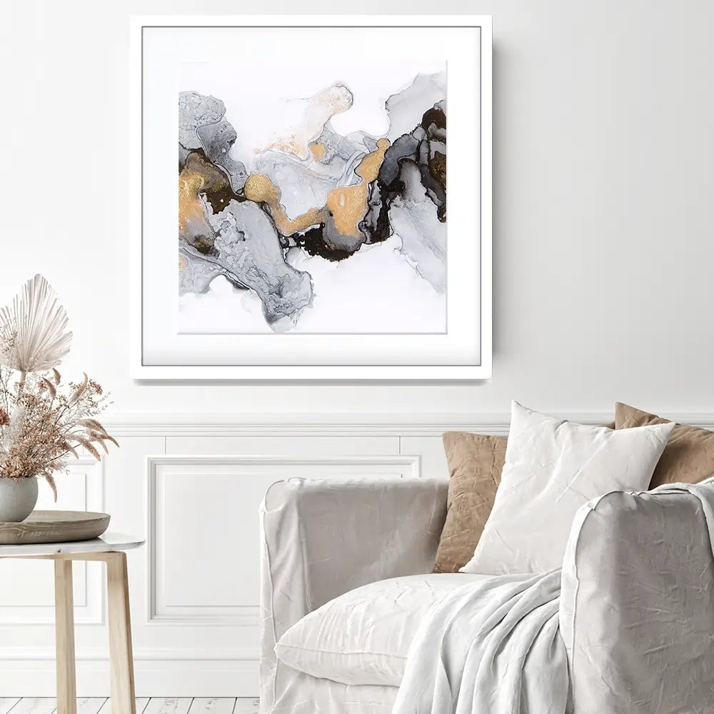 Liquid Luxury Square Framed Art Print Liquid Luxury Square Framed Art Print wall art product Art Print Shop