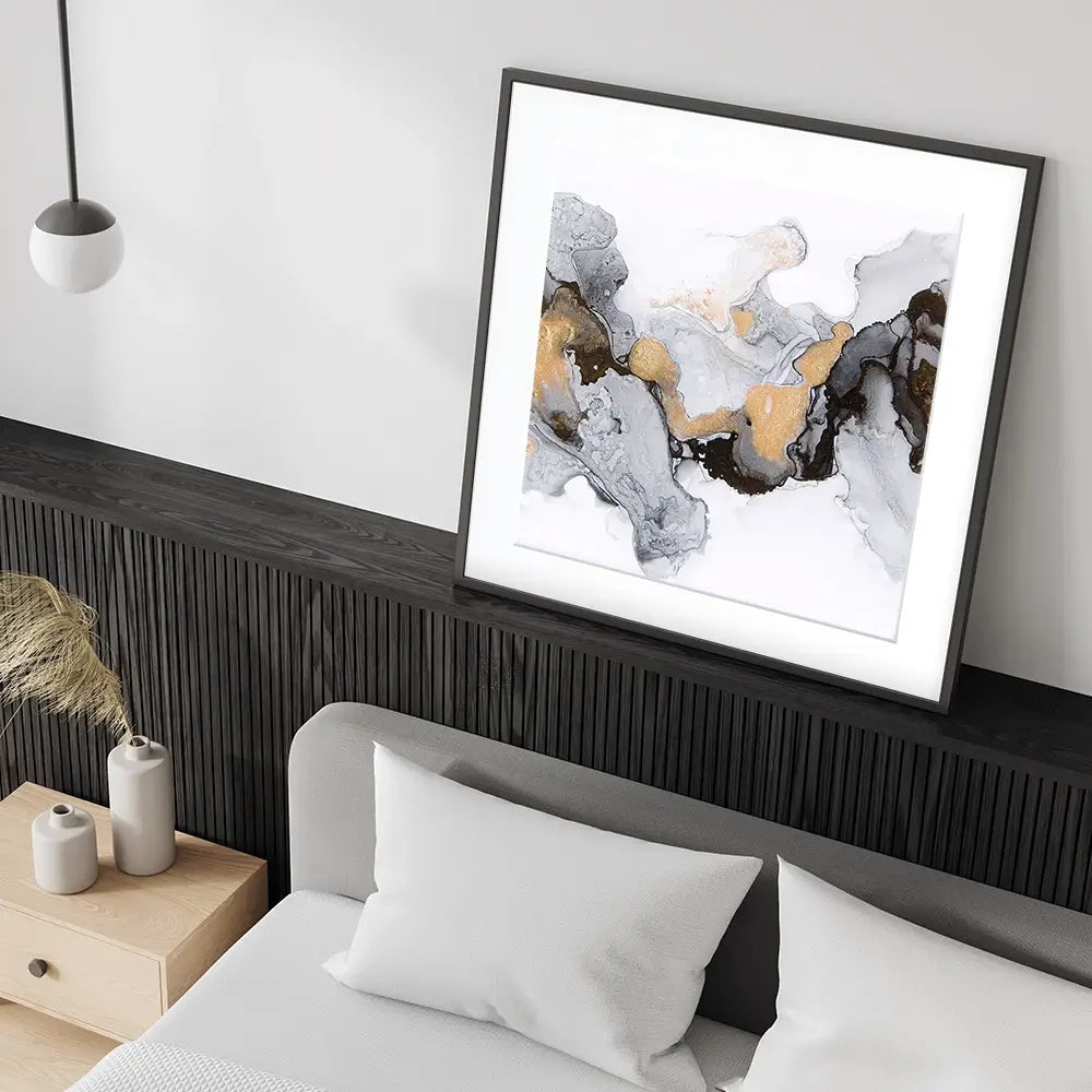 Liquid Luxury Square Framed Art Print Liquid Luxury Square Framed Art Print wall art product Art Print Shop