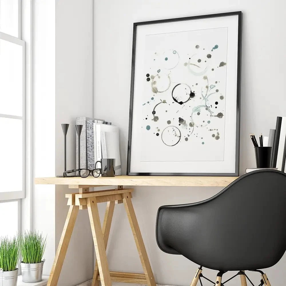Liquid Orbit Framed Art Print Liquid Orbit Framed Art Print wall art product June Erica Vess