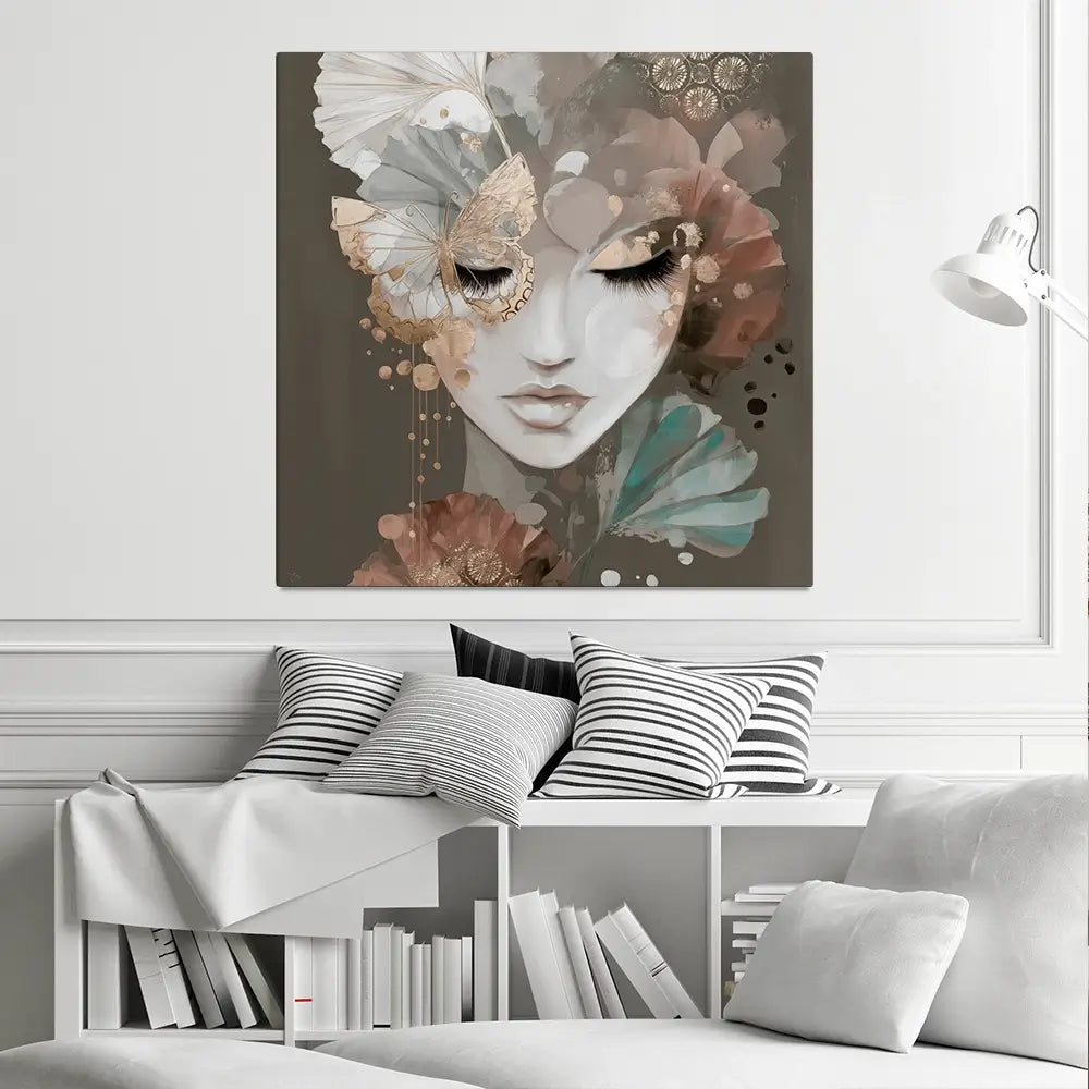 Lira Moss Square Canvas Print Lira Moss Square Canvas Print wall art product Bella Eve