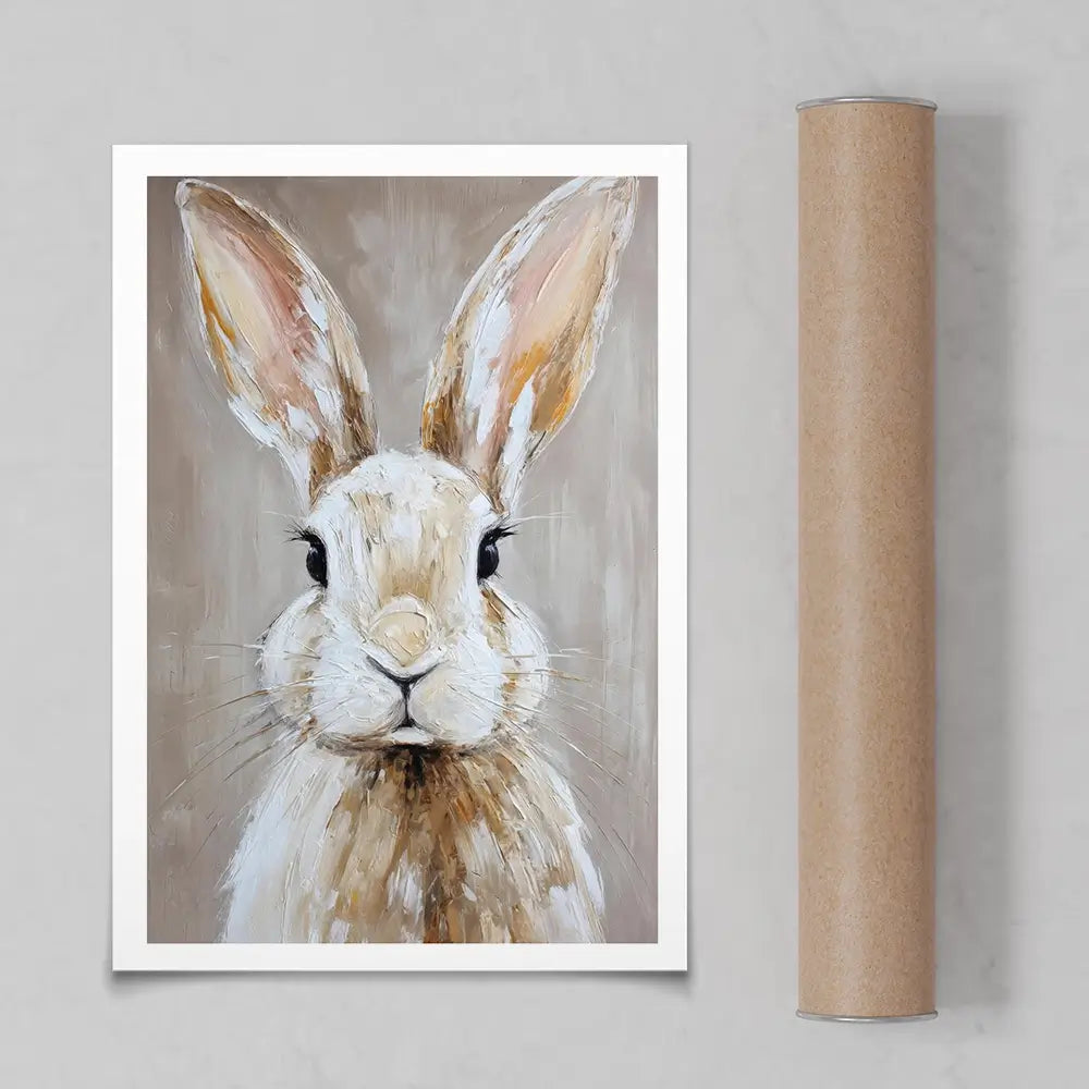 Little Brown Bunny Art Print Little Brown Bunny Art Print wall art product Petals Prints Design - Independent