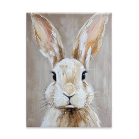 Little Brown Bunny Canvas Print Little Brown Bunny Canvas Print wall art product Petals Prints Design - Independent