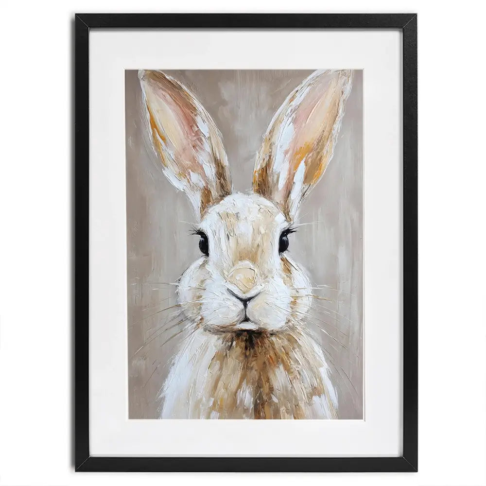 Little Brown Bunny Framed Art Print Little Brown Bunny Framed Art Print wall art product Petals Prints Design - Independent