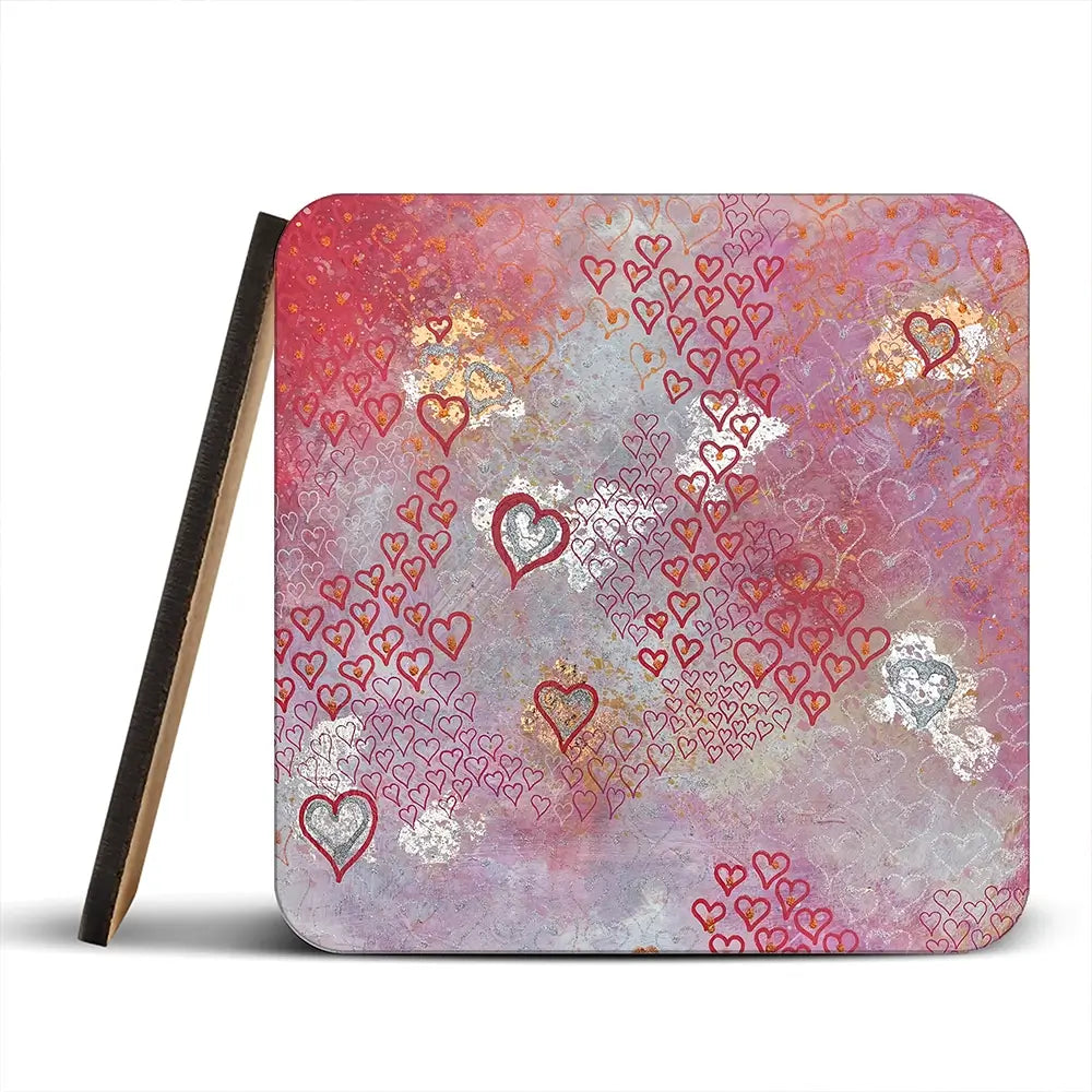 Little Hearts Coaster Set Little Hearts Coaster Set wall art product Jane Brookshaw