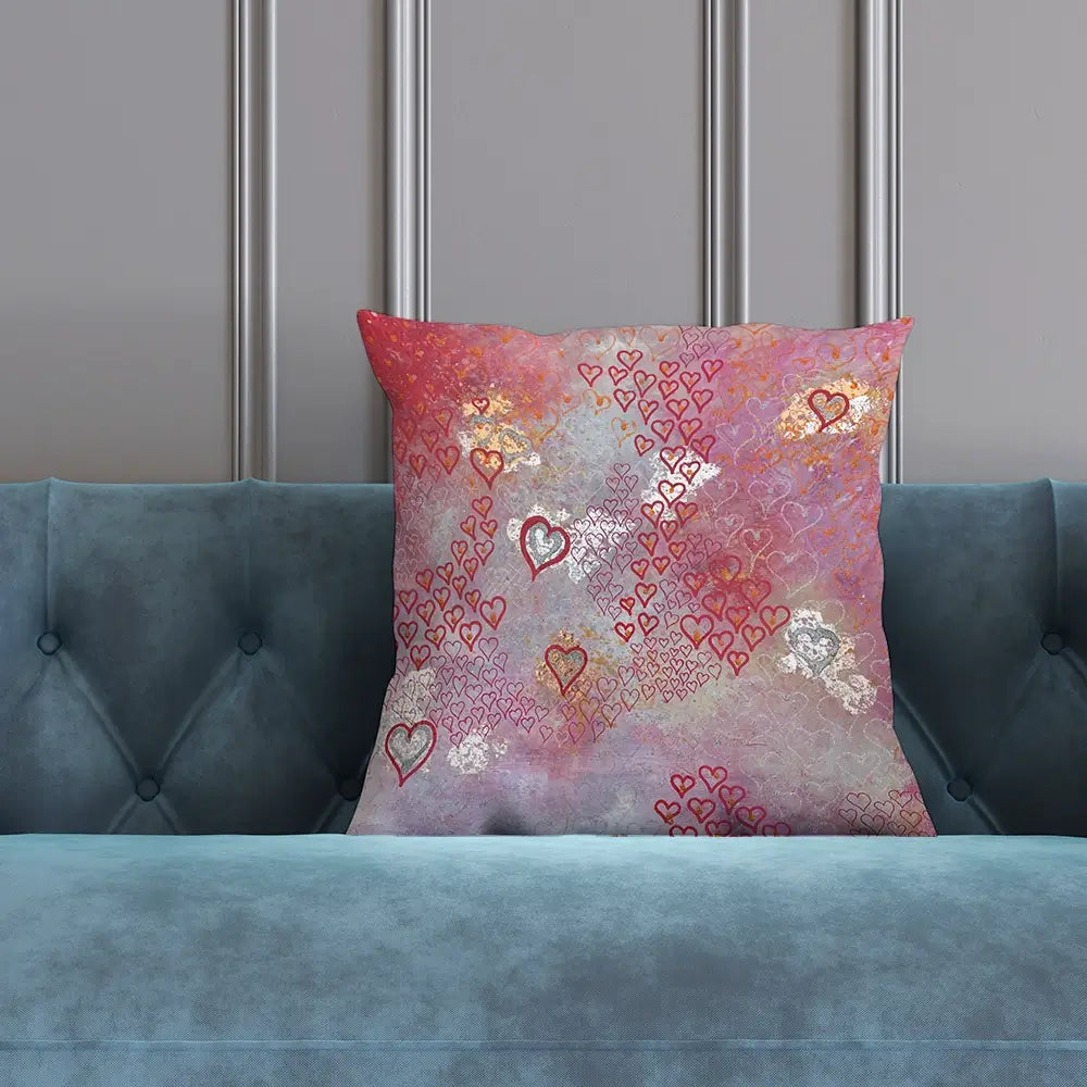 Little Hearts Cushion Little Hearts Cushion wall art product Jane Brookshaw