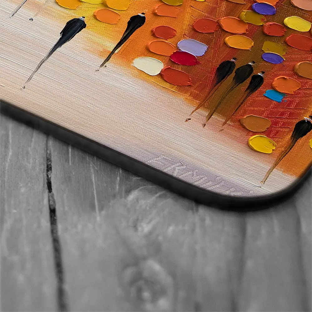 Little Sunset Coaster Set Rainbow Soul Tree Coaster Set | Rainbow Soul Tree Art Coasters wall art product Ekaterina Ermilkina