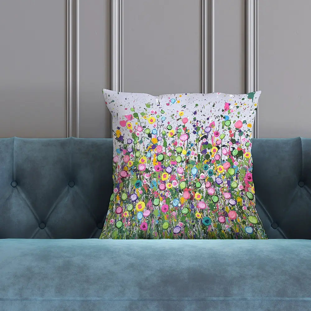 Live Life In Full Bloom Cushion Live Life In Full Bloom Cushion wall art product Art Print Shop