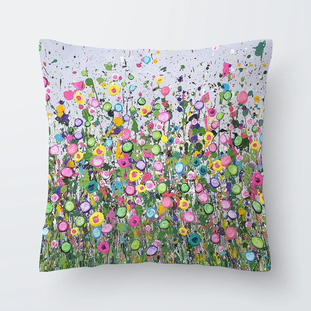 Live Life In Full Bloom Cushion Live Life In Full Bloom Cushion wall art product Art Print Shop