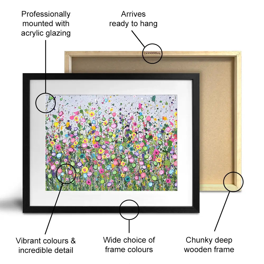 Live Life In Full Bloom Framed Art Print Live Life In Full Bloom Framed Art Print wall art product Jo Gough