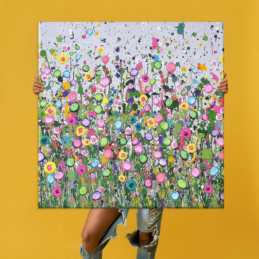 Live Life In Full Bloom Oversized Canvas Print Live Life In Full Bloom Oversized Canvas Print wall art product Jo Gough