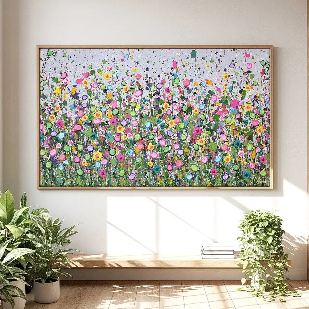 Live Life In Full Bloom Oversized Canvas Print Live Life In Full Bloom Oversized Canvas Print wall art product Jo Gough