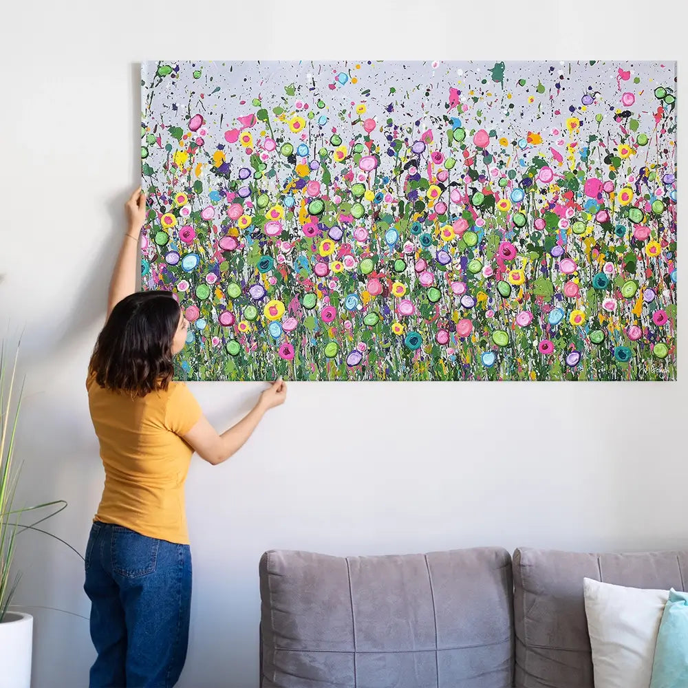 Live Life In Full Bloom Oversized Canvas Print Live Life In Full Bloom Oversized Canvas Print wall art product Jo Gough