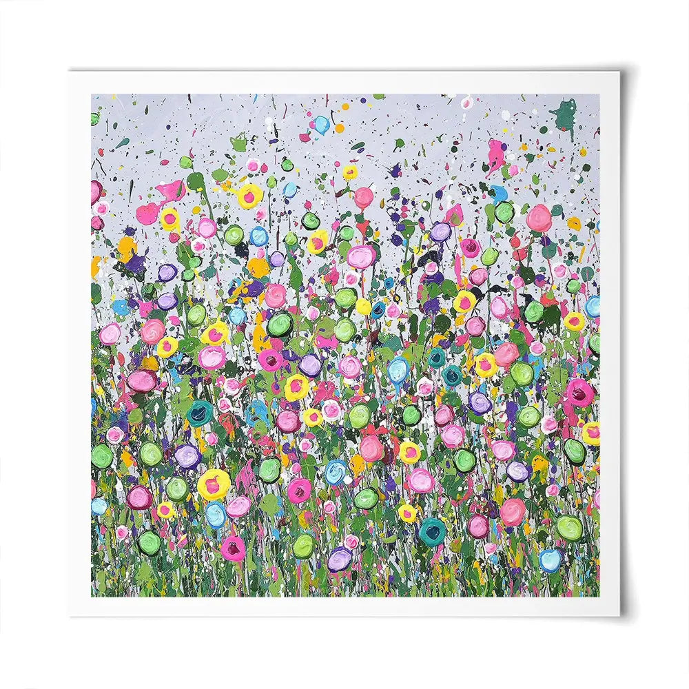 Live Life In Full Bloom Square Art Print Live Life In Full Bloom Square Art Print wall art product Art Print Shop