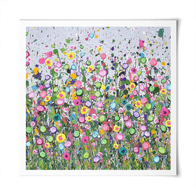 Live Life In Full Bloom Square Art Print Live Life In Full Bloom Square Art Print wall art product Art Print Shop