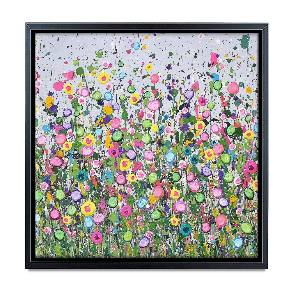 Live Life In Full Bloom Square Canvas Print Live Life In Full Bloom Square Canvas Print wall art product Art Print Shop