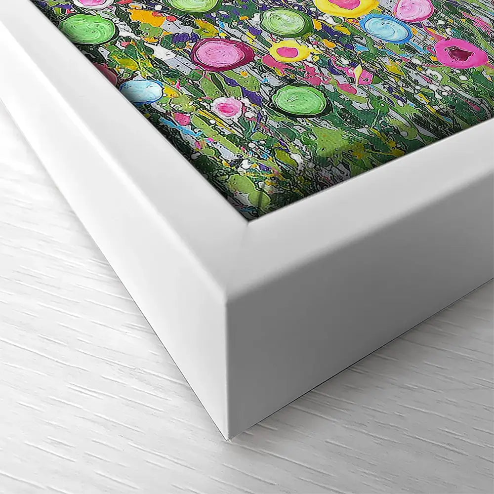 Live Life In Full Bloom Square Canvas Print Live Life In Full Bloom Square Canvas Print wall art product Art Print Shop