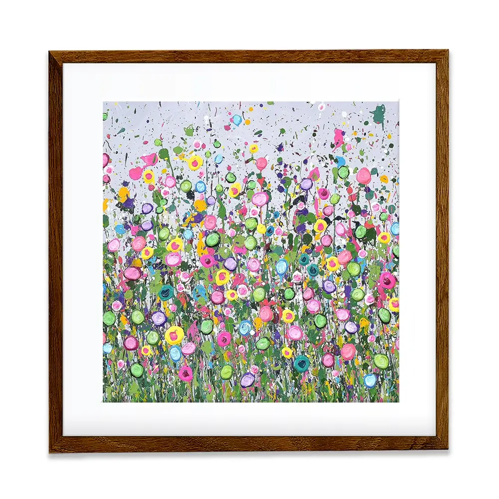 Live Life In Full Bloom Square Framed Art Print Live Life In Full Bloom Square Framed Art Print wall art product Art Print Shop
