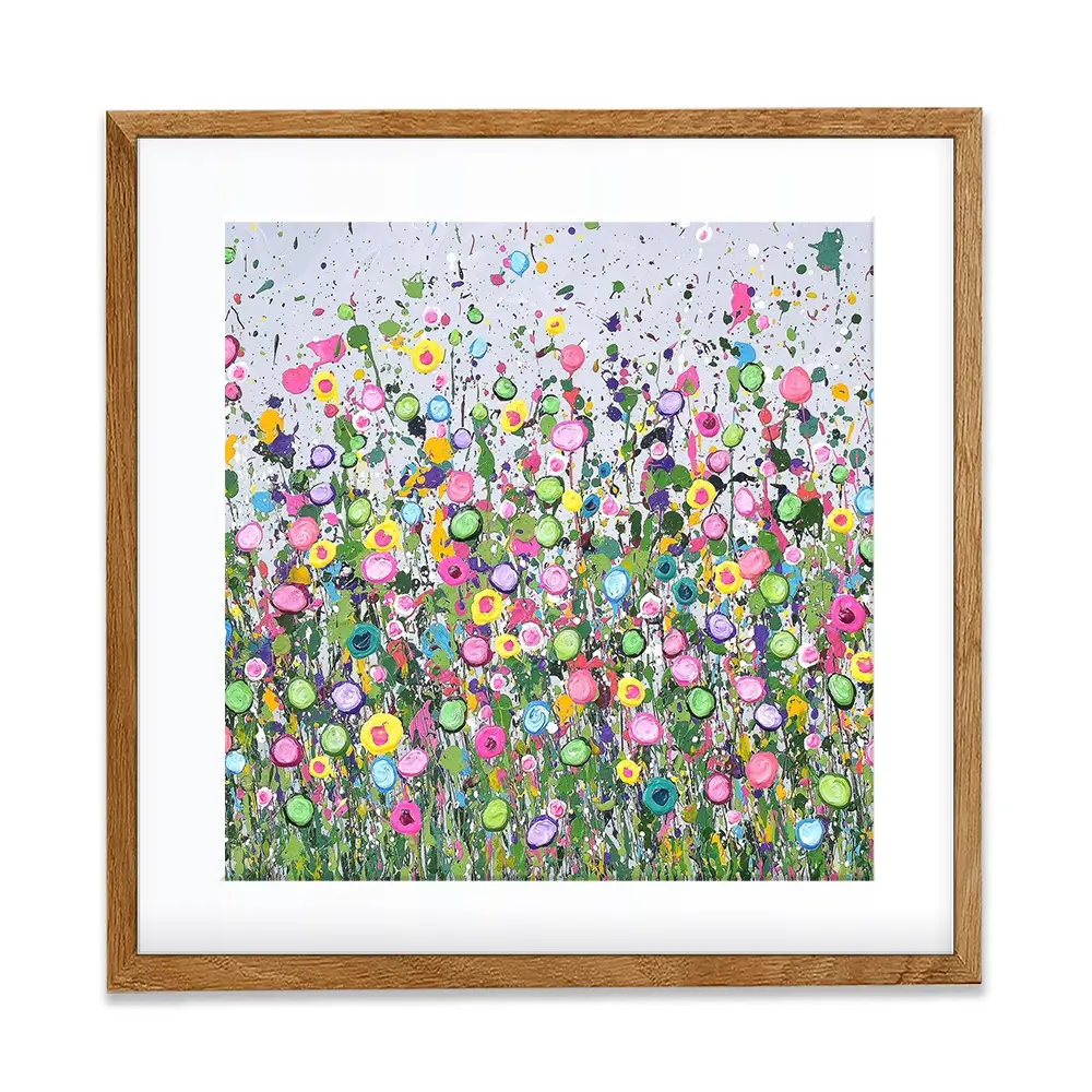 Live Life In Full Bloom Square Framed Art Print Live Life In Full Bloom Square Framed Art Print wall art product Art Print Shop