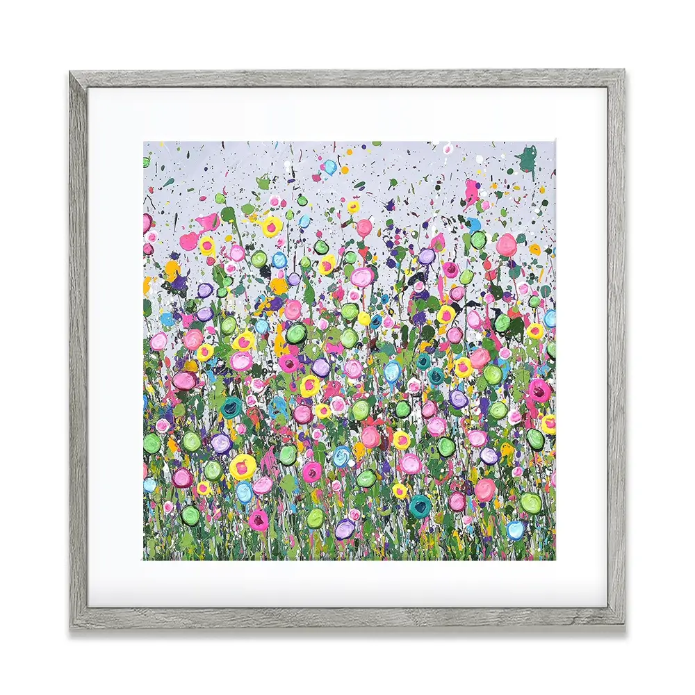 Live Life In Full Bloom Square Framed Art Print Live Life In Full Bloom Square Framed Art Print wall art product Art Print Shop