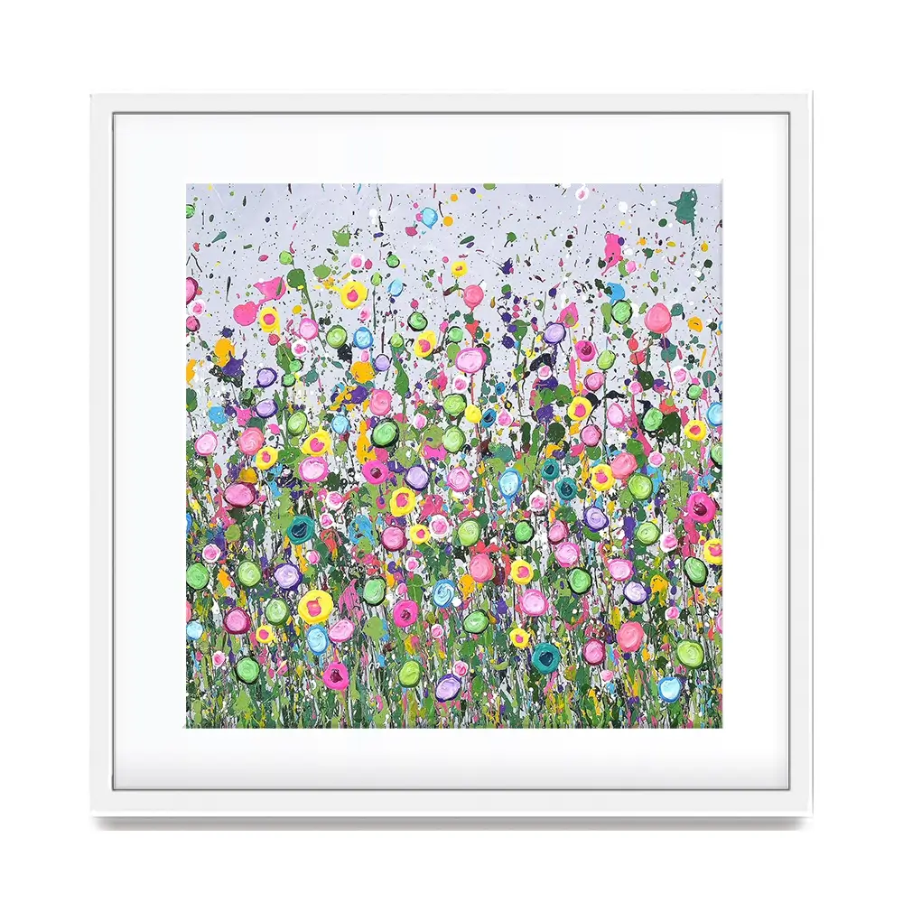 Live Life In Full Bloom Square Framed Art Print Live Life In Full Bloom Square Framed Art Print wall art product Art Print Shop