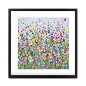 Live Life In Full Bloom Square Framed Art Print Live Life In Full Bloom Square Framed Art Print wall art product Art Print Shop