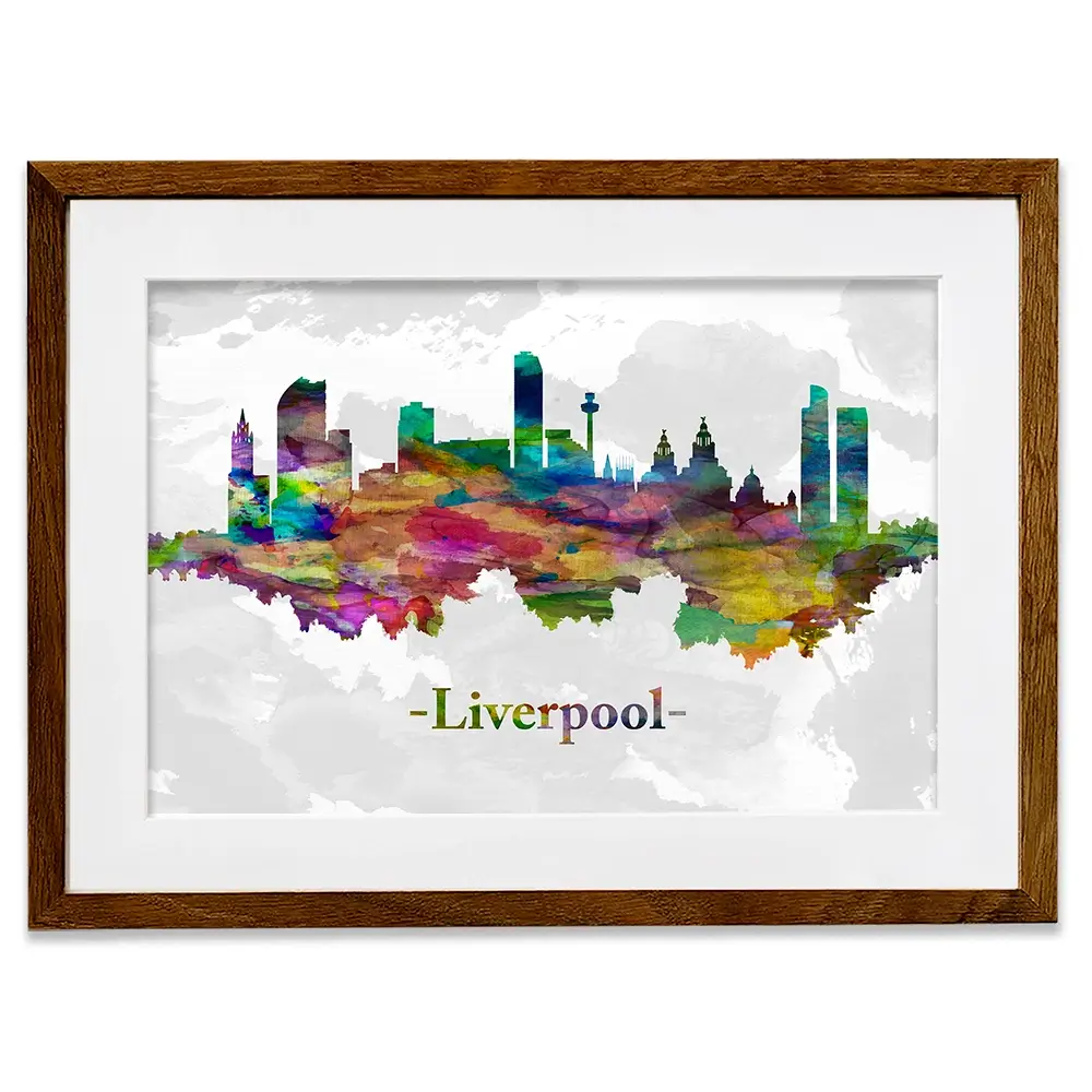 Liverpool In Colour Framed Art Print Liverpool In Colour Framed Art Print wall art product Towseef Dar / Shutterstock