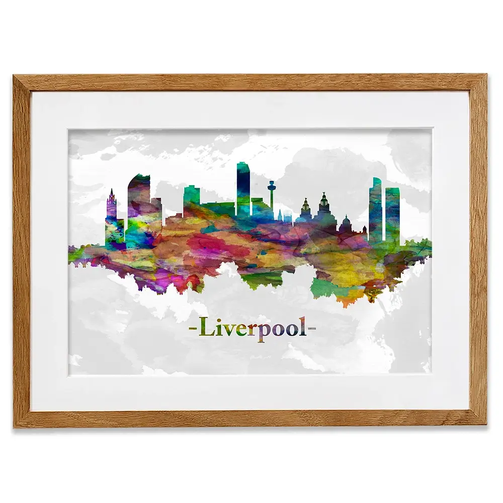 Liverpool In Colour Framed Art Print Liverpool In Colour Framed Art Print wall art product Towseef Dar / Shutterstock