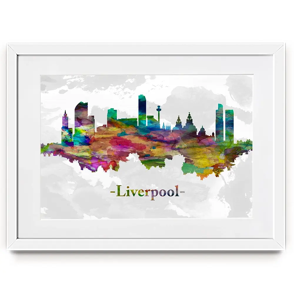 Liverpool In Colour Framed Art Print Liverpool In Colour Framed Art Print wall art product Towseef Dar / Shutterstock
