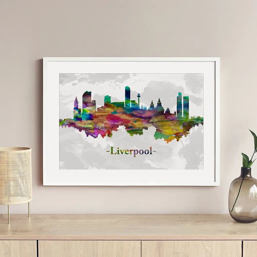 Liverpool In Colour Framed Art Print Liverpool In Colour Framed Art Print wall art product Towseef Dar / Shutterstock