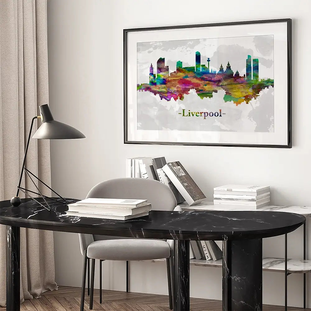 Liverpool In Colour Framed Art Print Liverpool In Colour Framed Art Print wall art product Towseef Dar / Shutterstock