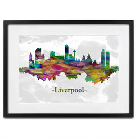 Liverpool In Colour Framed Art Print Liverpool In Colour Framed Art Print wall art product Towseef Dar / Shutterstock
