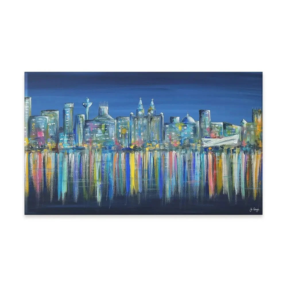 Liverpool Skyline Canvas Print Liverpool Skyline Canvas Print wall art product Jo Gough