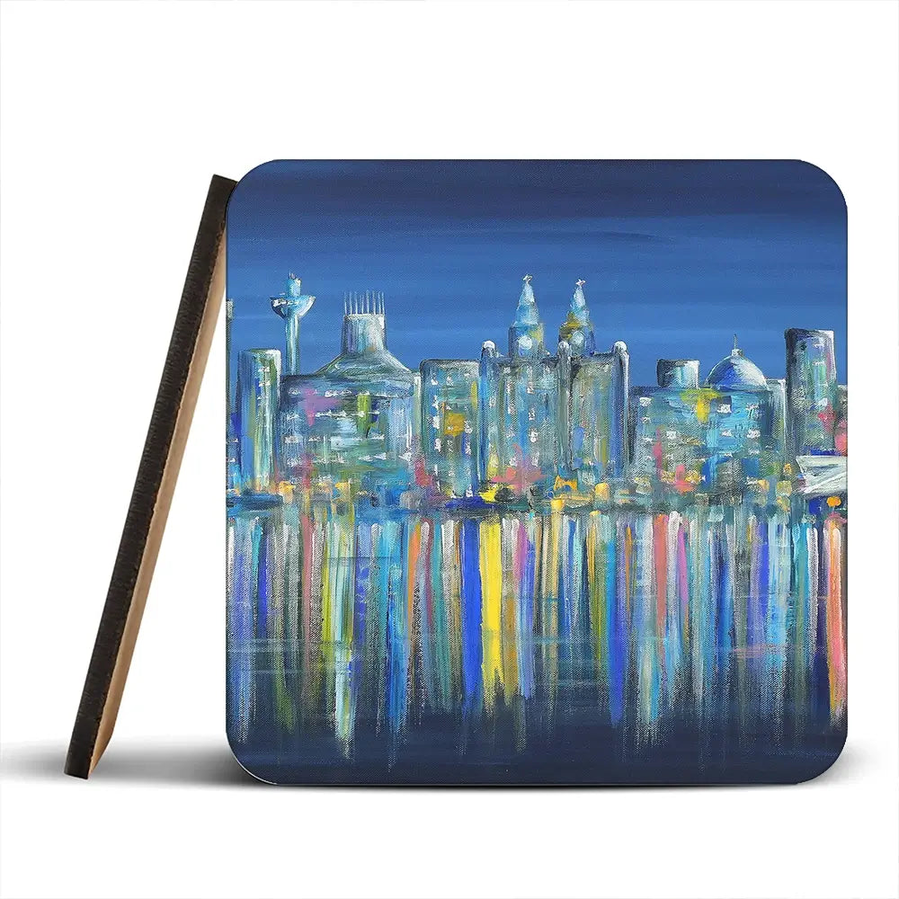 Liverpool Skyline Coaster Set Liverpool Skyline Coaster Set wall art product Art Print Shop